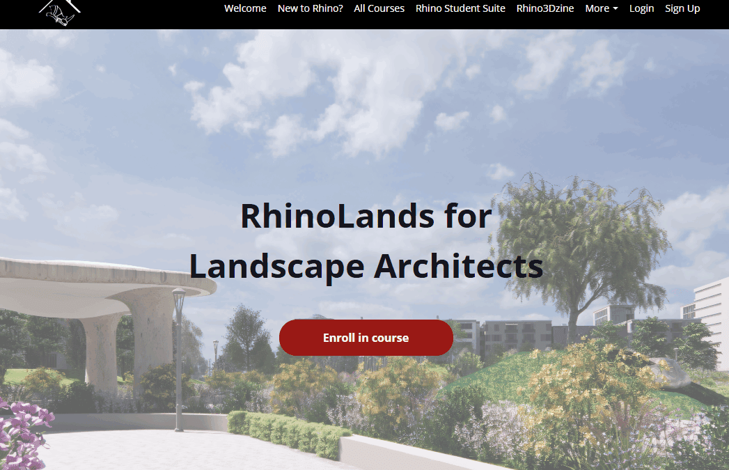 New RhinoLands Course Released on Rhino3D.Education!