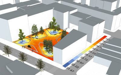 Cooling Effect of Trees: Environmental Analysis with RhinoLands